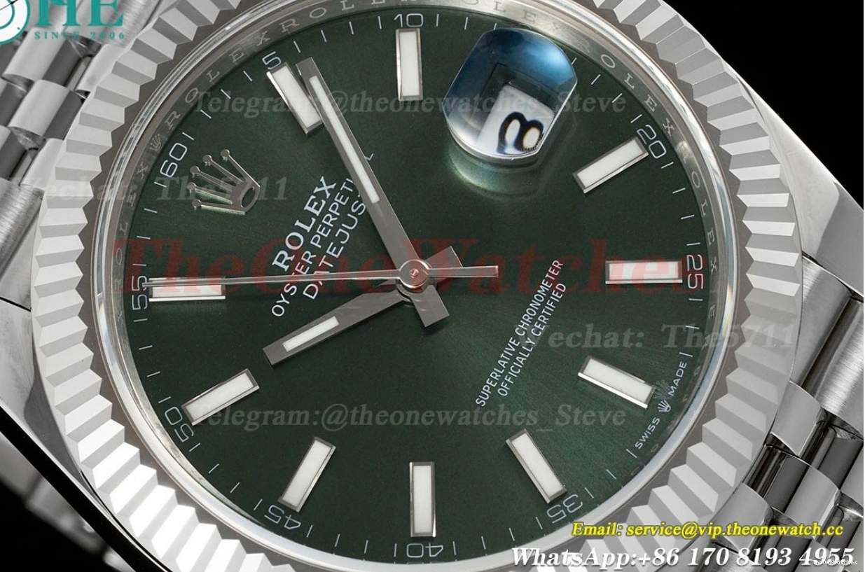 Stk SS EWEF SS Jub Datejust 41mm 126334 A3235 Green 0404